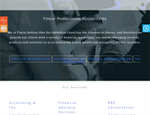 Tablet Screenshot of fincor.co.za